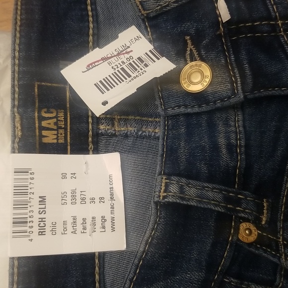MAC Rich Slim Jeans. NWT Size 6 - Picture 7 of 12